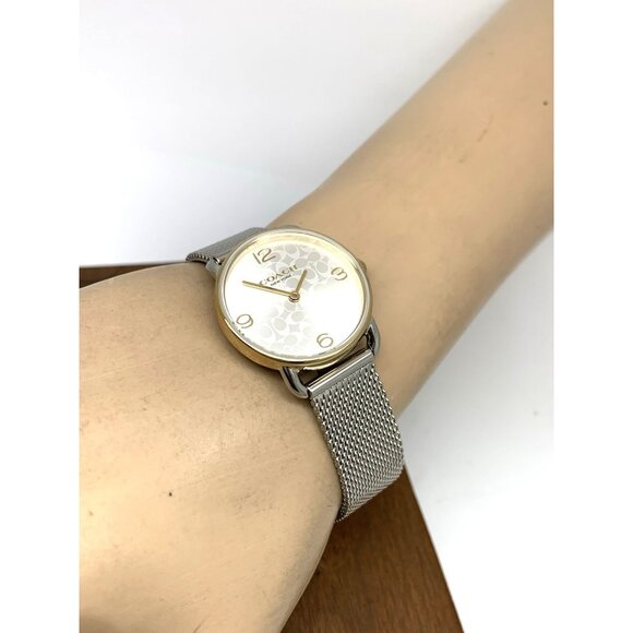 Coach Women's Watch 14000115 Elliot Quartz Silver Dial Two Tone Steel 28mm Set - Picture 6 of 14